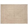 vidaXL Covor de zonă Natural și Alb 240 x 340 cm Iută