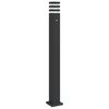 vidaXL Lampă exterioară de podea cu senzor, negru, 110 cm, aluminiu