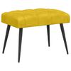 vidaXL Bancă cu butoane capitonate Galben 60 x 40 x 45 cm Catifea
