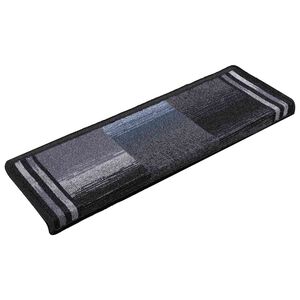 vidaXL Covorașe de scări autoadezive, 5 buc., negru și gri, 65x21x4 cm