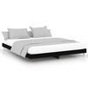 vidaXL Cadru de pat, negru, 200x200 cm, lemn prelucrat