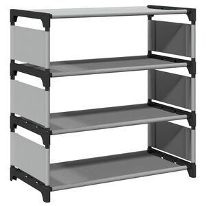 vidaXL Suport pantofi 4 niveluri gri 54x28x55 cm țesătură nețesă