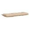 vidaXL Perna pentru bancă VIANEN 100% Polyester Crem 100 x 40 x 12 cm
