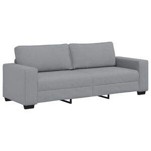 vidaXL Canapea cu 3 locuri, țesătură gri deschis, 220x77x82 cm