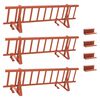 vidaXL Apărătoare de zăpadă pentru acoperiș Roșu 300 x 29,5 x 34,5 cm