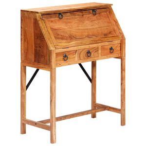 vidaXL Birou de scris, 90 x 40 x 107 cm, lemn masiv de acacia
