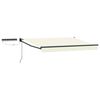 vidaXL Cort electric retractabil Crem și Antracit 3 x 2,5 m