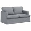 vidaXL Set de canapea 2 pcs Gri deschis 144 x 80 x 85 cm țesătură