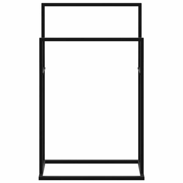 vidaXL Suport de prosoape autonom, negru, 48x24x78,5 cm, fier