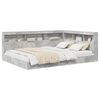 vidaXL Pat bibliotecă cu raft Gri beton 160 x 200 cm Lemn prelucrat