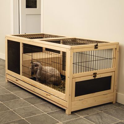 Beeztees Cușcă de iepuri pentru interior Jez, 116x54x55,5 cm, lemn