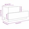 vidaXL Dulap de noapte Lemn vechi 70 x 36 x 40,5 cm Lemn compozit