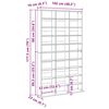 vidaXL Dulap pentru CD-uri, gri beton, 102x23x177,5 cm, lemn compozit