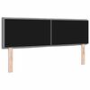 vidaXL Tăblie cap cu headboard Gri deschis 160 cm Piele artificială