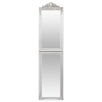 vidaXL Oglindă de sine stătătoare, argintiu, 40x160 cm