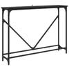 vidaXL Masă de consolă Stejar Negru 102 x 23 x 75 cm Lemn compozit