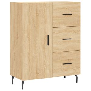vidaXL Servantă, stejar sonoma, 69,5x34x90 cm, lemn compozit