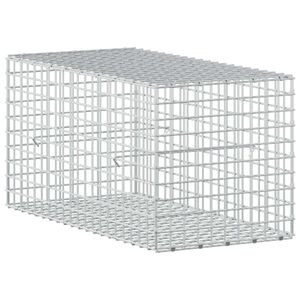 vidaXL Gabion cu s&acirc;rmă de 3,5 mm și plasă de 5x5 cm 50x100x50 cm