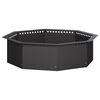 vidaXL Inel pentru foc Negru 80 x 80 x 25 cm Oțel