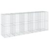 vidaXL Coș gabion cu capac, 500x100x200 cm, fier galvanizat