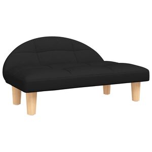 vidaXL Pat de c&acirc;ini, negru, 70x52x30 cm, material textil