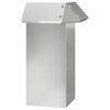 vidaXL Gard pentru melci 13,5 x 13,5 x 25 cm Oțel Galvanizat Argintiu