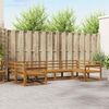 vidaXL Set de canapele de exterior 6 pcs natural Lemn Solid de Acacia