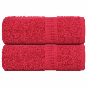 vidaXL Prosoape de baie, FROGN, 2 buc., roșu, 30x30 cm, 360 g/m&sup2;