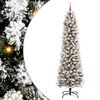 vidaXL Brad de Crăciun artificial Alb 240 cm PVC și metal și plastic