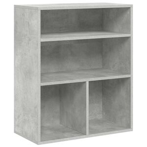 vidaXL Bibliotecă, gri beton, 60x30x71,5 cm, lemn prelucrat