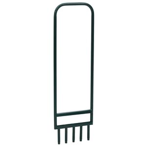 vidaXL Aerator gazon 5 tije tubulare, verde oțel vopsit electrostatic