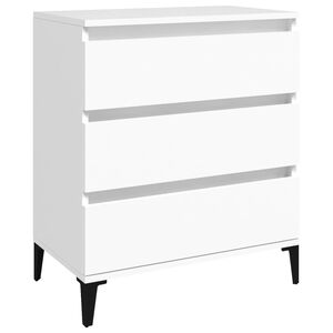 vidaXL Servantă, alb, 60x35x70 cm, lemn prelucrat