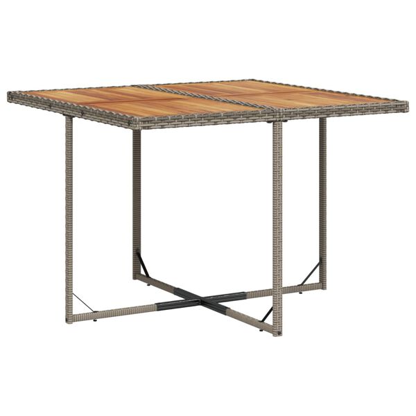 vidaXL Set mobilier de grădină cu perne, 5 piese, gri, poliratan