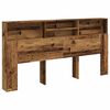 vidaXL Tăblie pat cu dulap, lemn vechi 200x19x103,5 cm lemn prelucrat