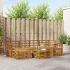 vidaXL Seturi de canapele natural Lemn Solid de Acacia