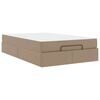 vidaXL Cadru de pat cu saltea Altele 2 buc. Cafeniu PVC
