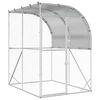 vidaXL Căsuță pentru pui Argintiu 200 x 200 x 215 cm Oțel Galvanizat
