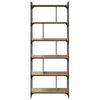 vidaXL Bibliotecă stejar artizanal 76 x 32 x 192 cm Lemn compozit
