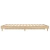 vidaXL Cadru de pat, stejar sonoma, 135x190 cm, lemn prelucrat
