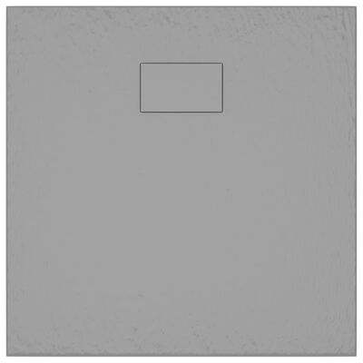 vidaXL Cădiță de duș, gri, 80x80 cm, SMC
