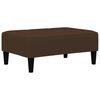 vidaXL Canapea extensibilă cu 2 locuri cu taburet, maro, microfibră