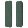 vidaXL Tăblie pat cu aripioare verde închis 83x16x78/88 cm catifea