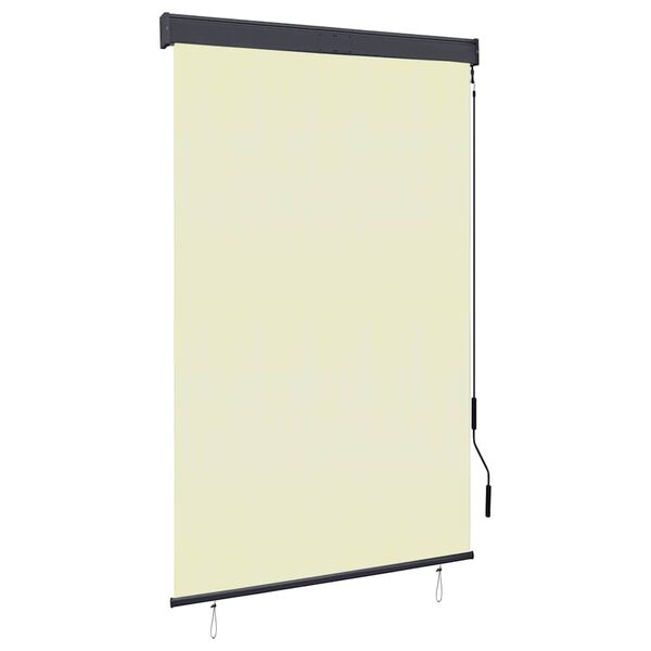 vidaXL Jaluzea tip rulou de exterior, crem, 120 x 250 cm