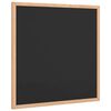 vidaXL Tablă cu cadru din lemn masiv de pin negru 40x40 cm