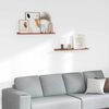 vidaXL Raft de perete cu raft 2 pcs Roșu 80 x 9 x 3 cm Lemn compozit