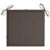 vidaXL Perne scaune grădină 4 buc. gri taupe 40x40x4cm țesătură Oxford