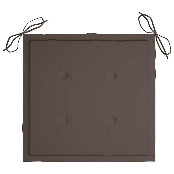 vidaXL Perne scaune grădină 4 buc. gri taupe 40x40x4cm țesătură Oxford