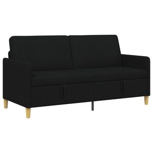 vidaXL Sofa cu Spațiu de Depozitare Negru 172 x 78 x 87 cm Poliester