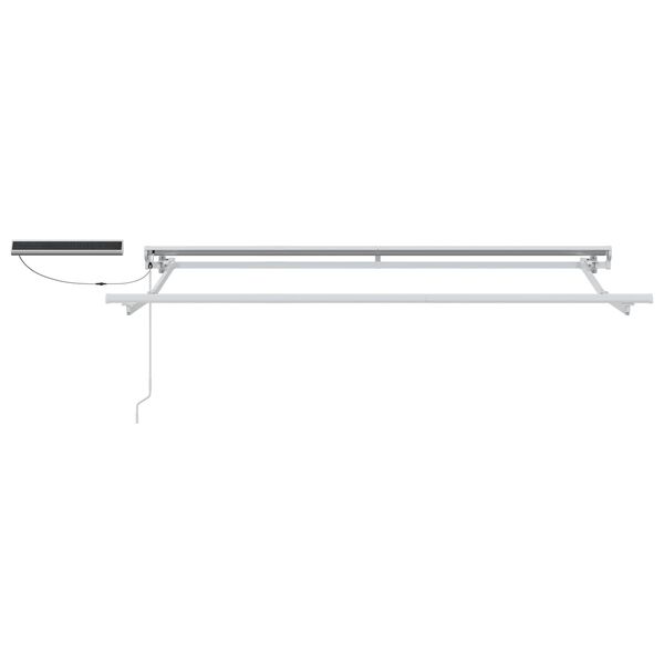 vidaXL Cort electric retractabil Negru 3 x 2,5 m