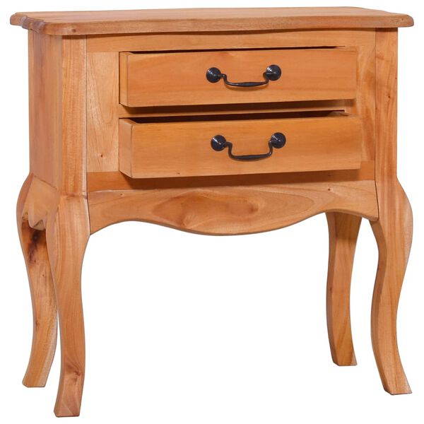 vidaXL Masă laterală, maro, 60 x 30 x 60 cm, lemn masiv de mahon